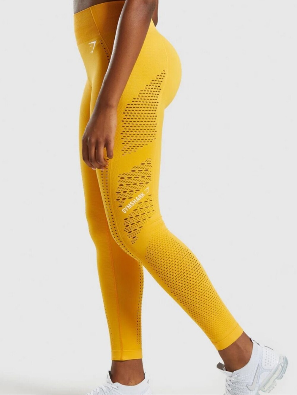 Gymshark Yellow High-Waisted Seamless Leggings | Sculpting Workout Activewear
